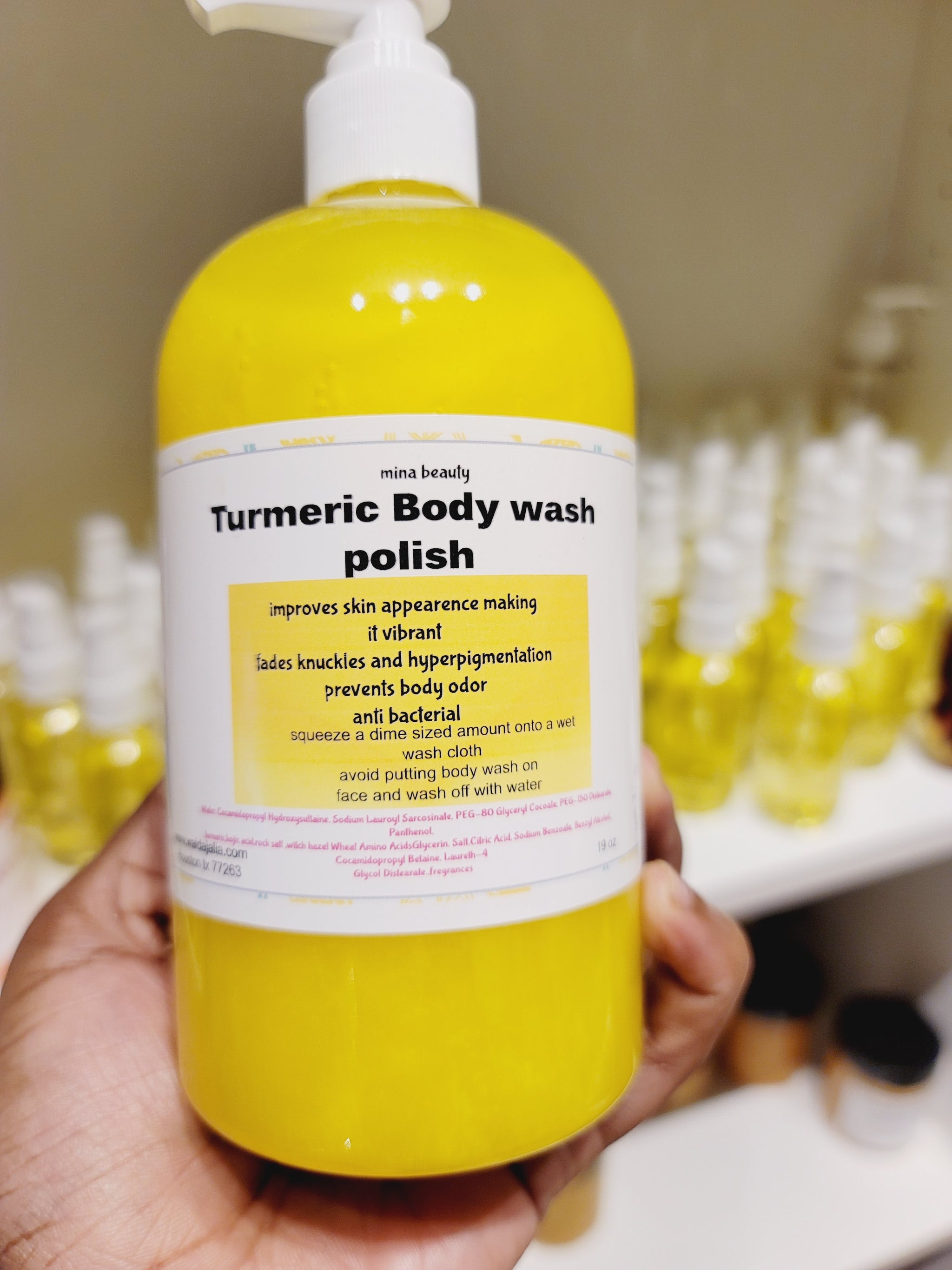 Wash Tumeric Turmeric Body wash polish